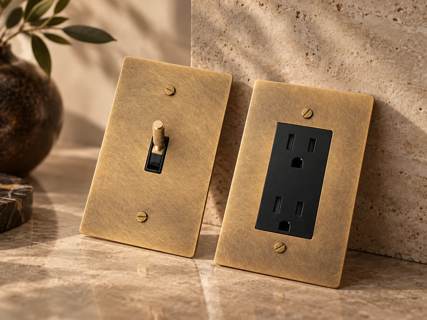 AH & CO. switch dimmer and outlet system